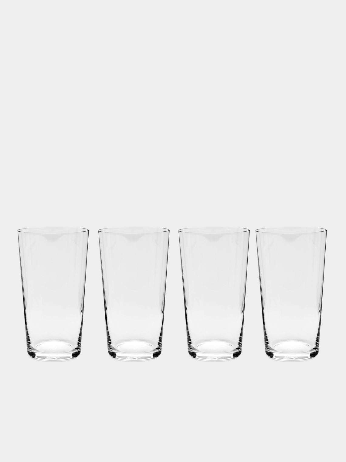 Richard Brendon - Hand-Blown Crystal Highballs (Set of 4) - Clear - ABASK
