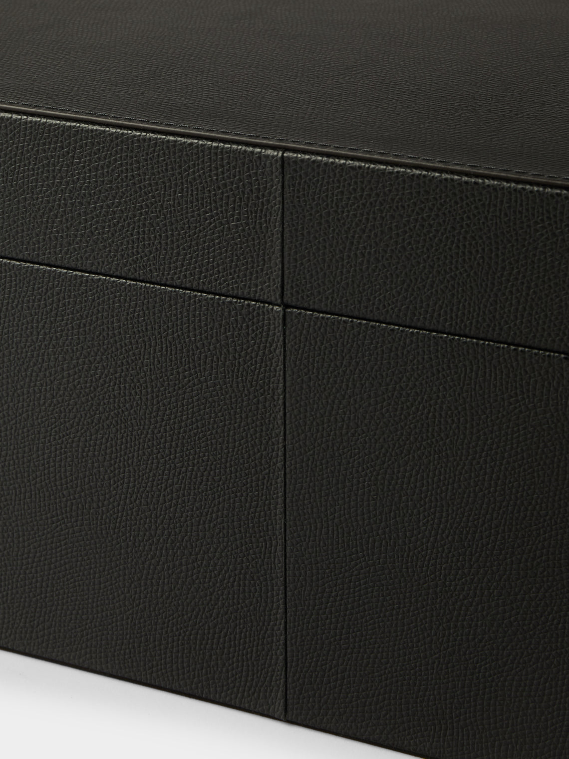 Pinetti - Avio Leather Small Storage Box - Black - ABASK