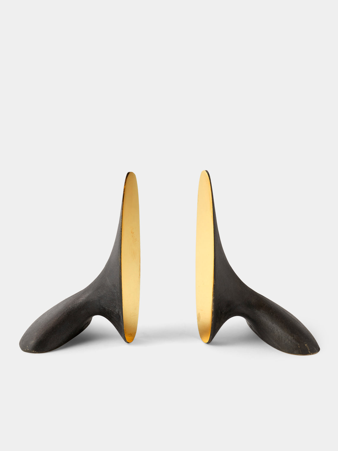 Carl Auböck - Brass Painted Bookends - Black - ABASK