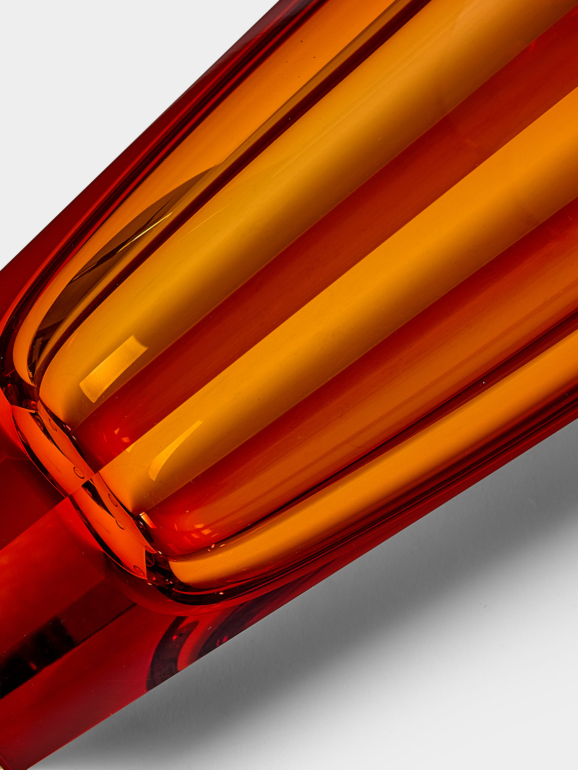 Moser - Purity Hand-Blown Crystal Vase (9in/23cm) - Orange - ABASK