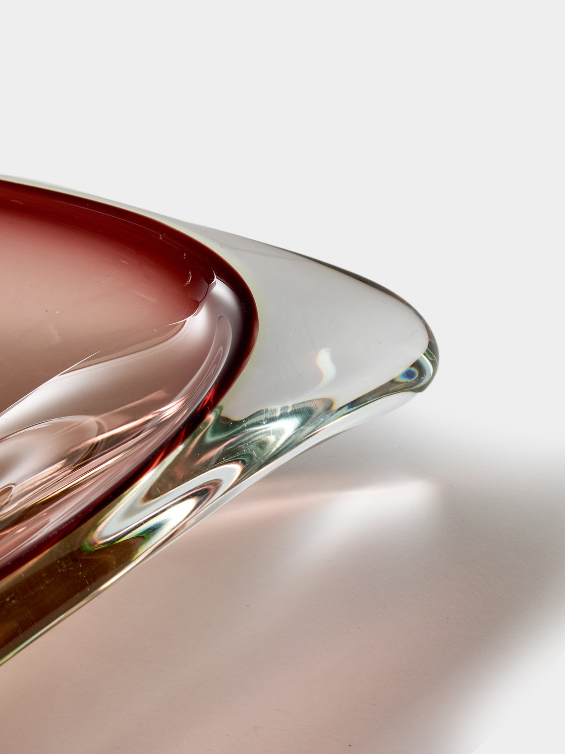 Antique and Vintage - Mid-Century Murano Glass Ashtray - Purple - ABASK