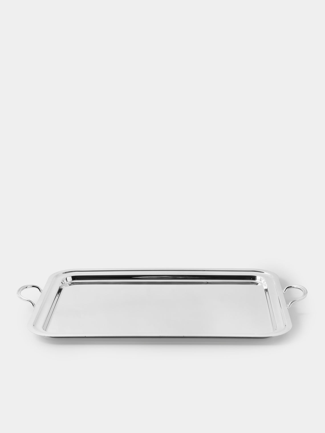 Ercuis - Perles Silver-Plated Tray (25.5in/65cm) - Silver - ABASK