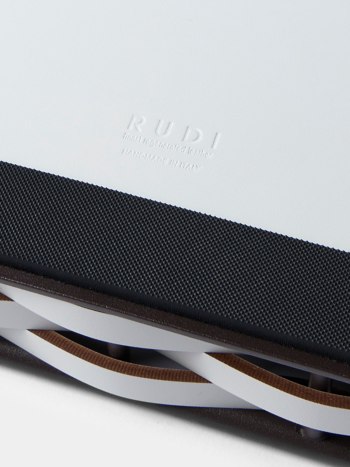 RUDI - Nassa Leather Tray (24in/60.5cm) - White - ABASK