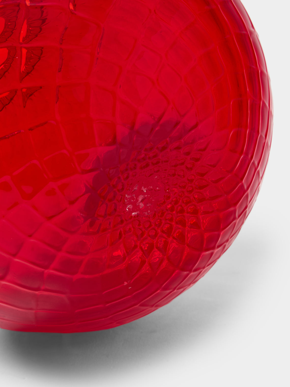 Venini - Monofiore Balloton Hand-Blown Murano Glass Vase (8in/20.5cm) - Red - ABASK