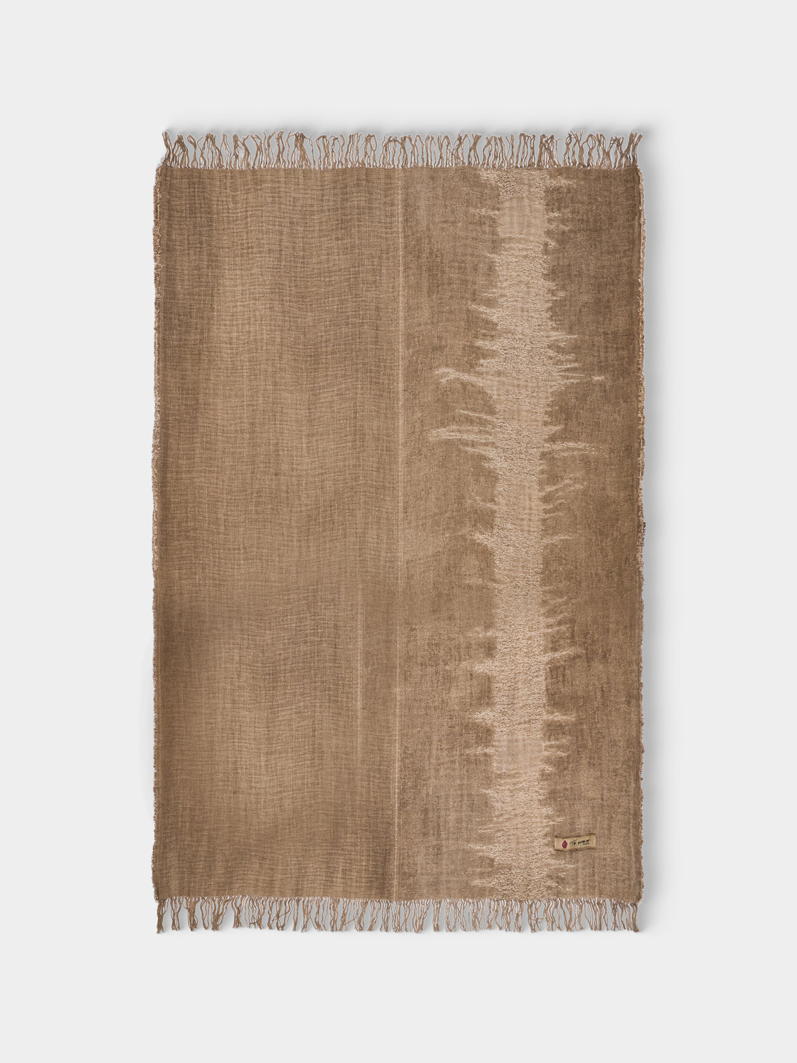 The House of Lyria - Linen-Blend Bed Blanket (110in/2.8m) - Beige - ABASK - 