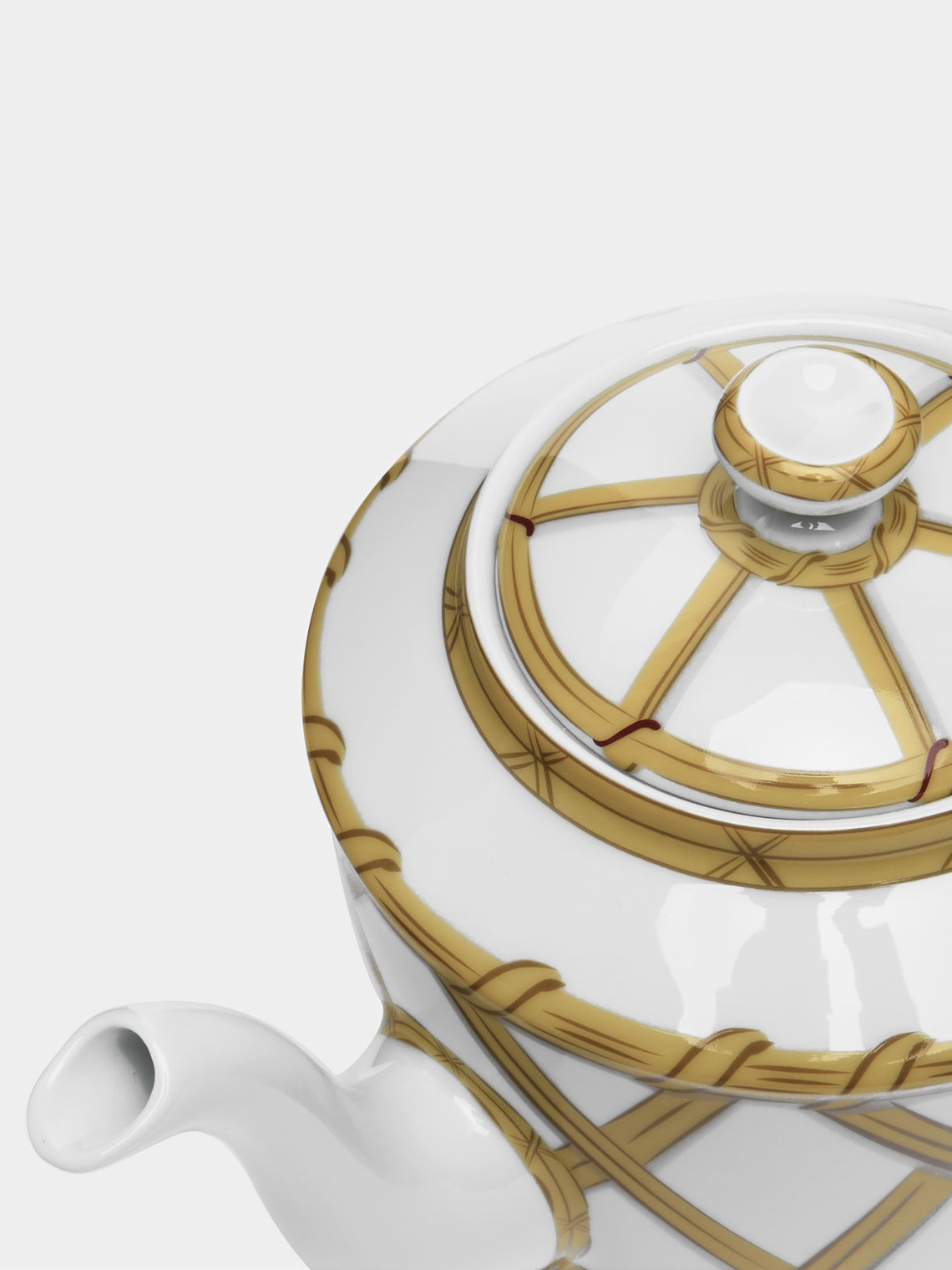 Pinto - Vannerie Cottage Porcelain Teapot - White - ABASK