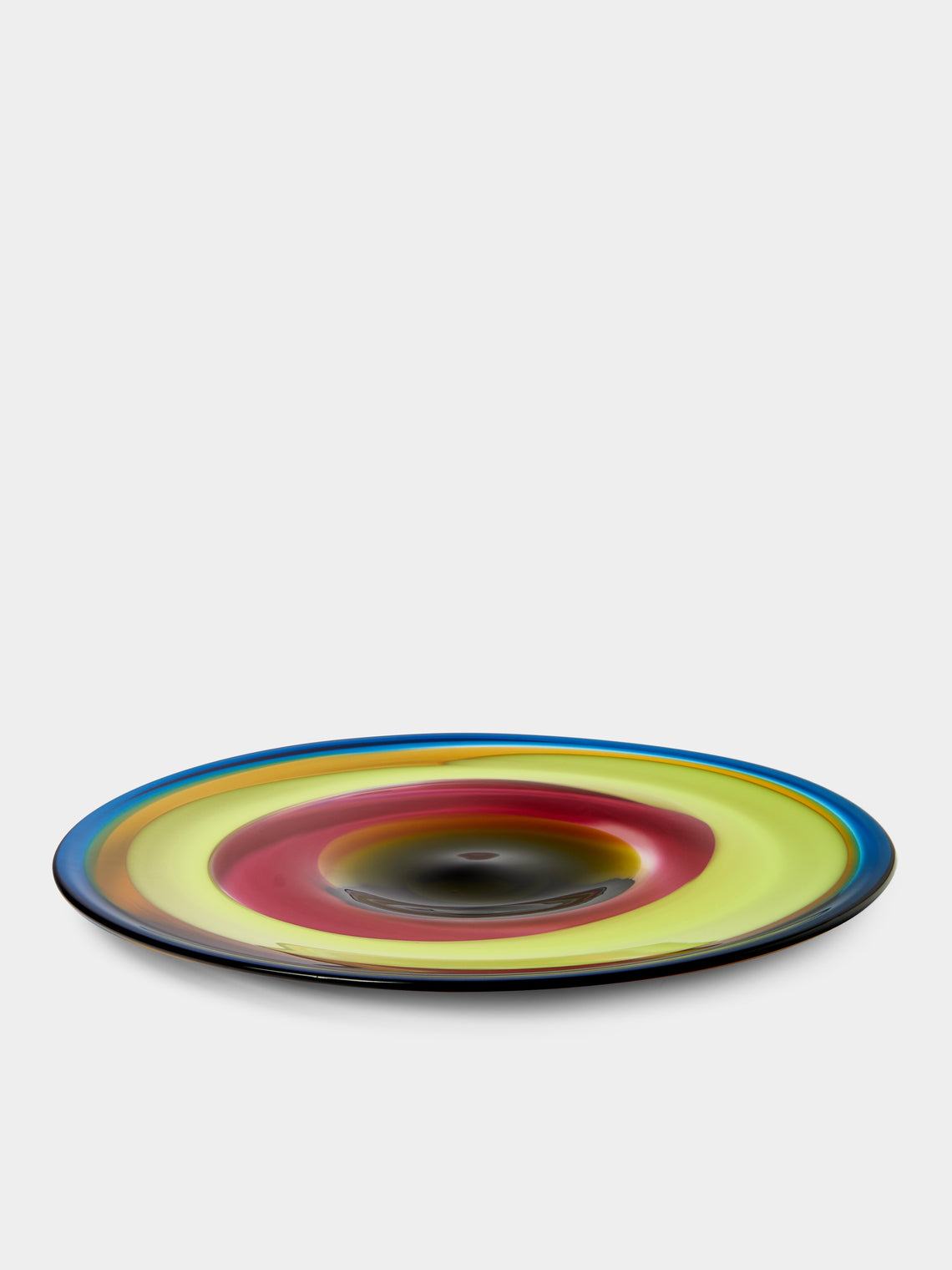 Stewart Hearn - Chartreuse Circle Hand-Blown Glass Vase (22.5in/57cm) - Multiple - ABASK
