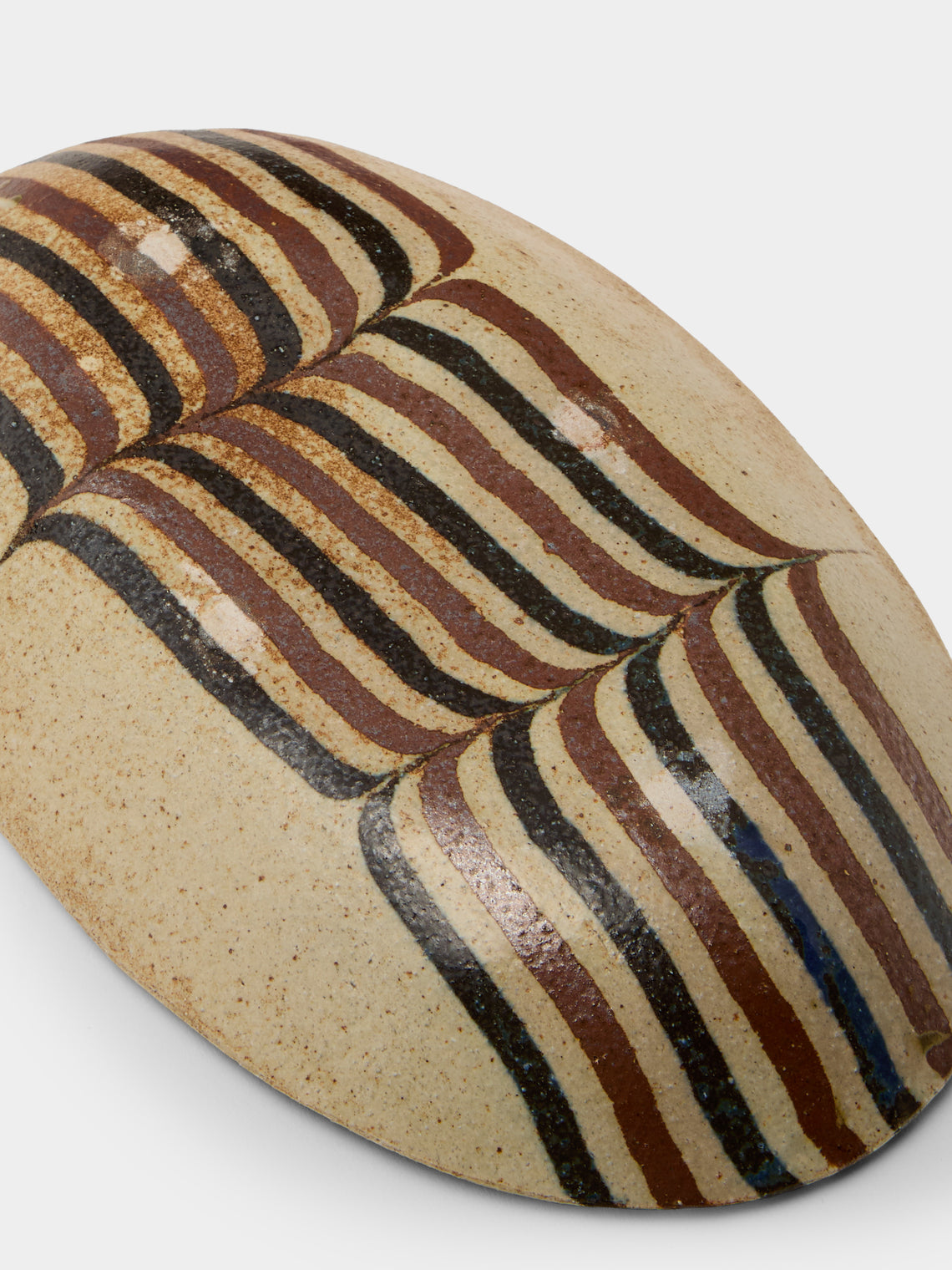 Makidani-gama - No. 1 Nerikomi Ceramic Medium Oval Bowls (Set of 5) - Multiple - ABASK