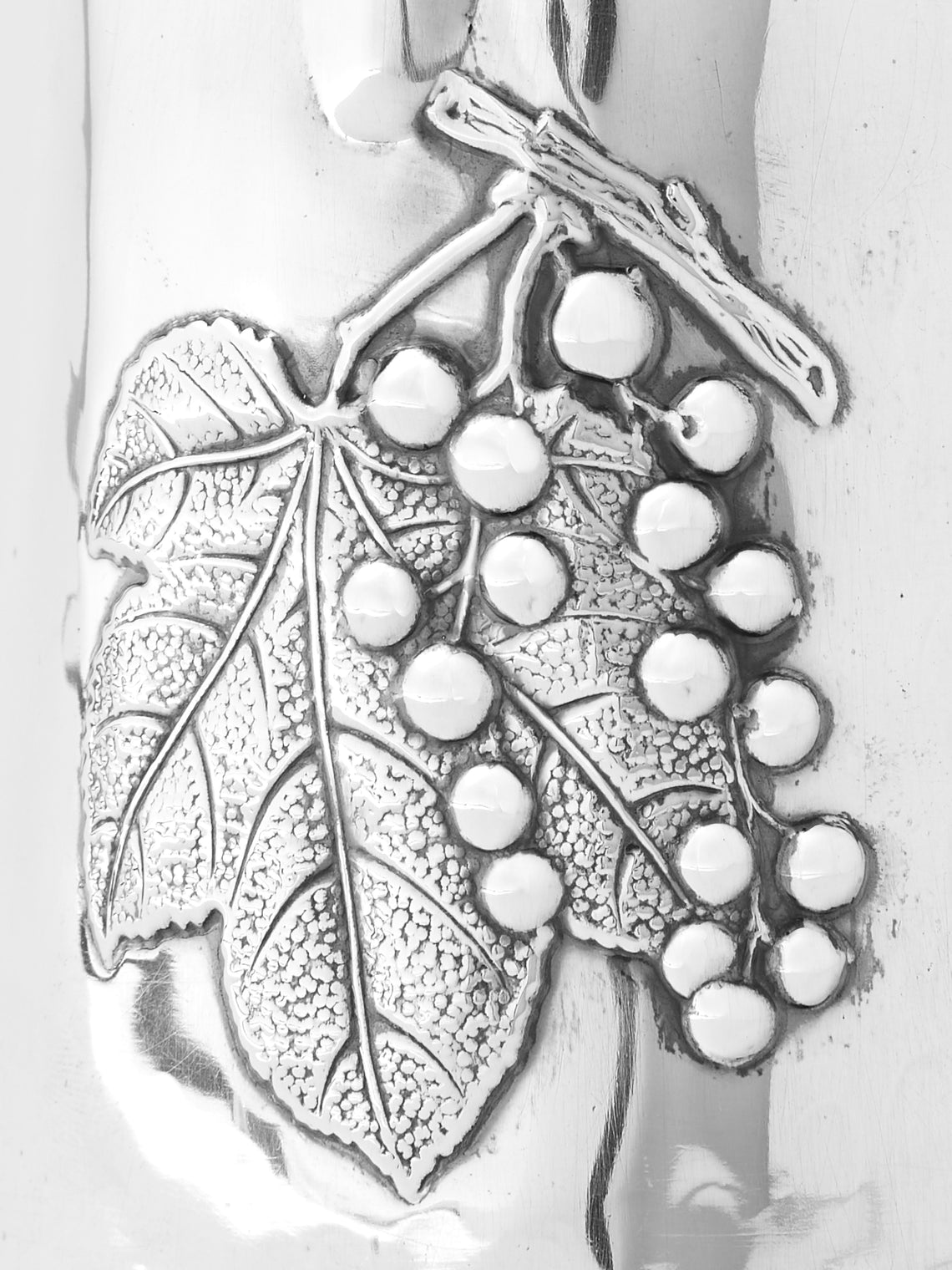 Antique and Vintage - 1969 Brandimarte Firenze Grapes Solid Silver Jug - Silver - ABASK