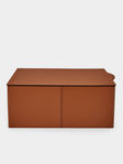 RUDI - Sciuscià Leather Shoe Box - Tan - ABASK - 