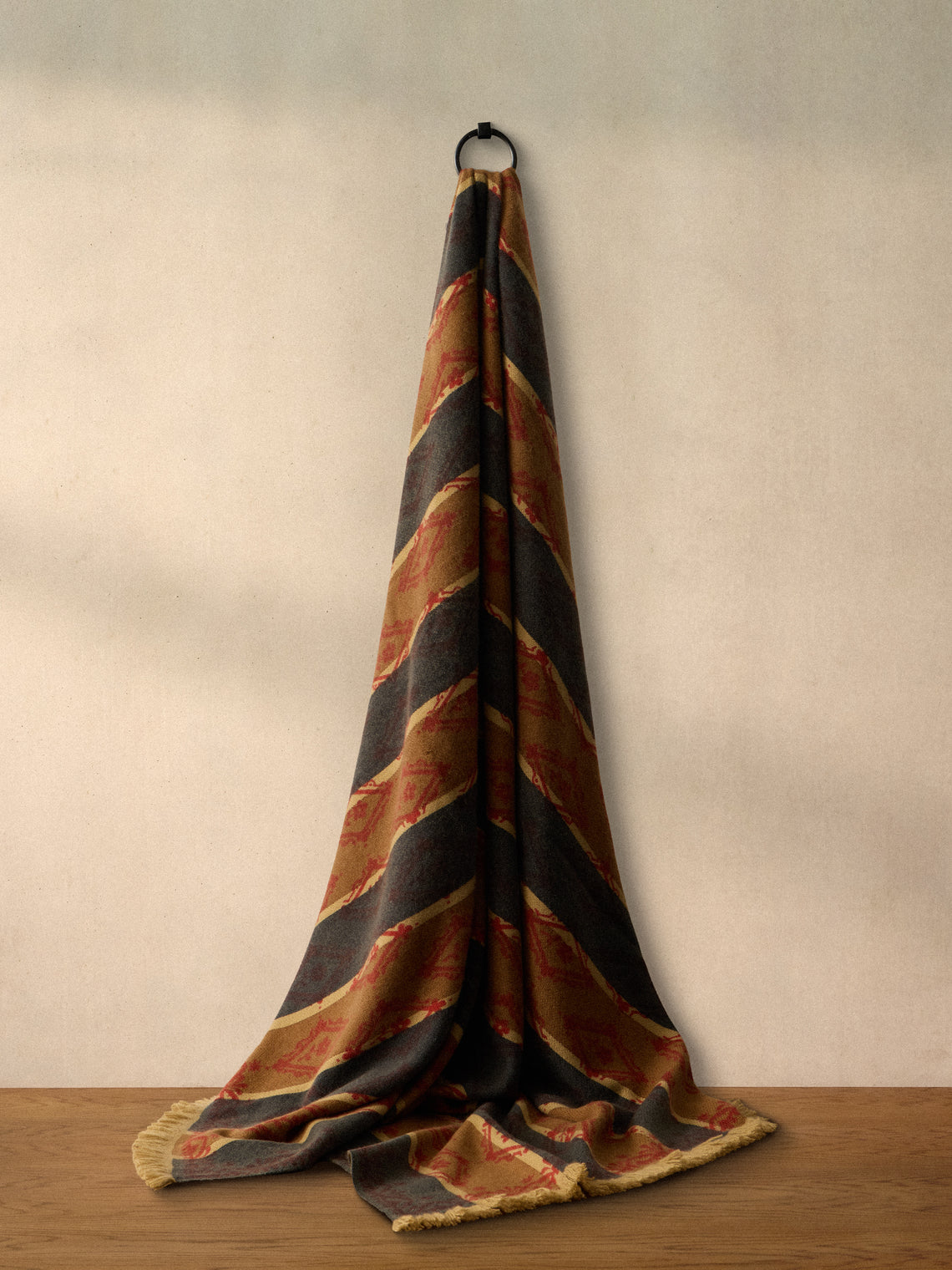 Saved NY - Wallpaper Stripe Cashmere Throw (79in/2m) - Multiple - ABASK