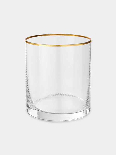 NasonMoretti - Hand-Blown Murano Glass Tumblers (Set of 2) - Gold - ABASK - 