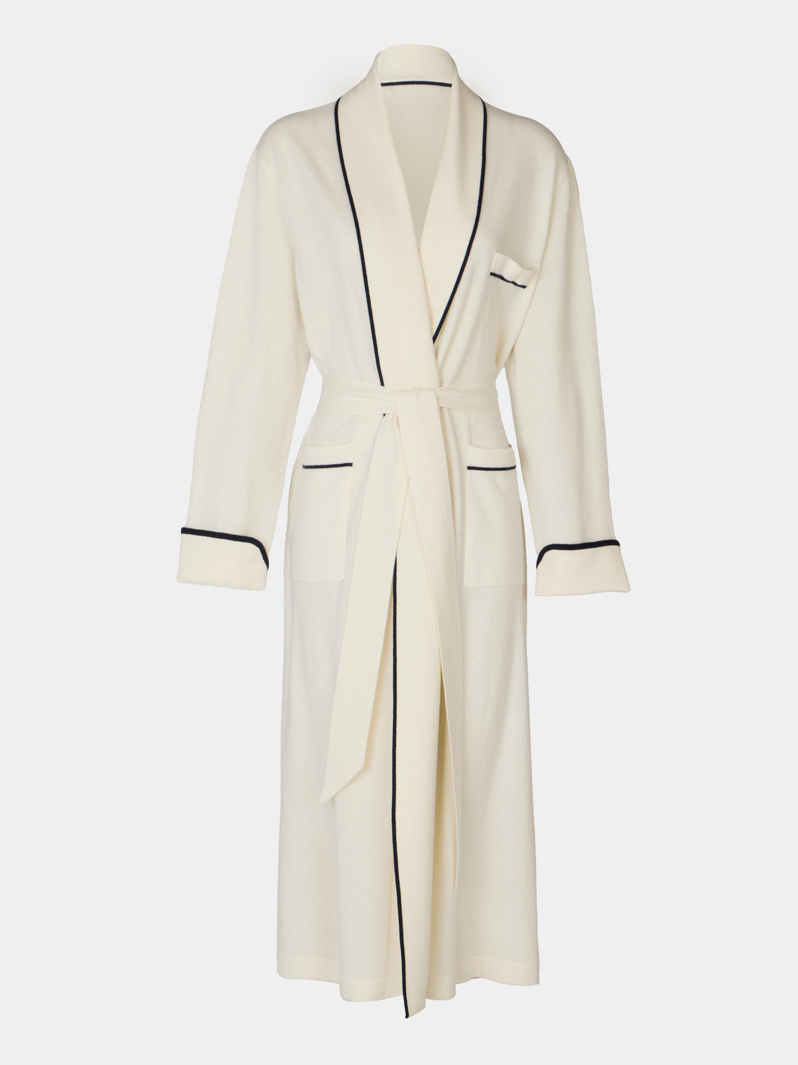 Goat Robe Cream Women's Sloane Baby Goat Cashmere Robe by Arch4 | ABASK