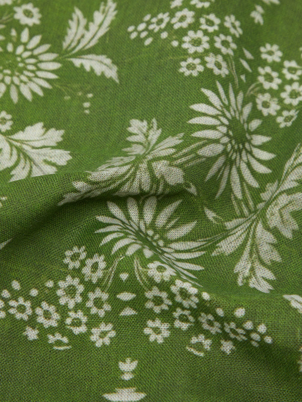 Zsuzsanna Nyul - Daisy Linen Rectangular Tablecloth -  - ABASK