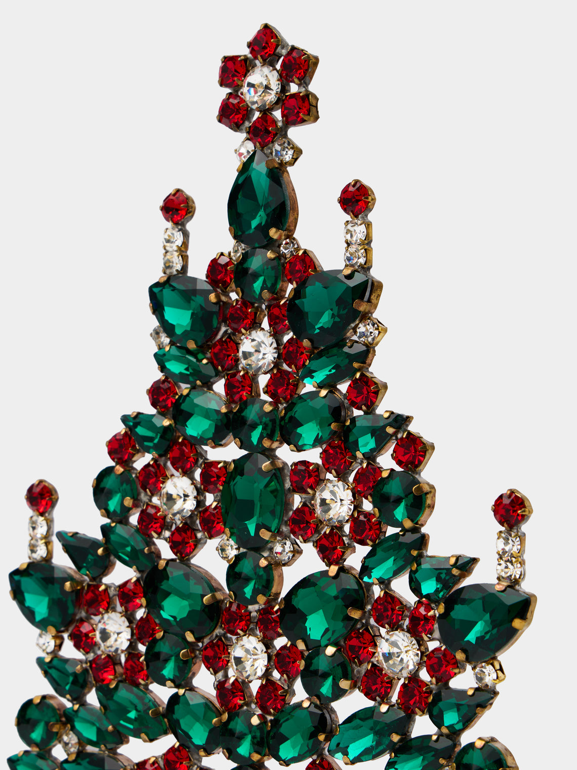 ABASK Decorations - Sparkly Czech Crystal Tree - Red - ABASK
