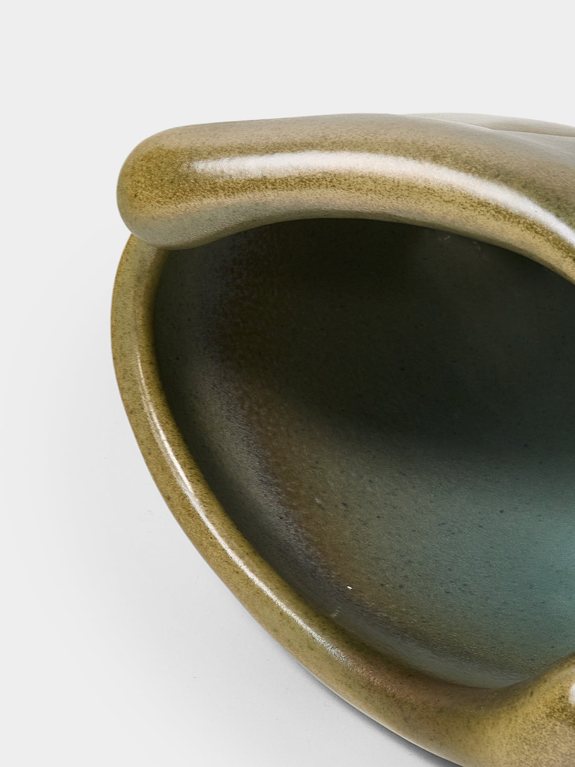 Ruth King - Spurs Hand-Built Ceramic Bowl - Blue - ABASK