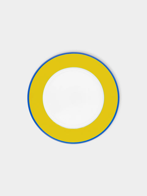 Robert Haviland & C. Parlon - Monet Porcelain Salad / Dessert Plates – 8.5in/21.5cm (Set of 2) - Yellow - ABASK- 