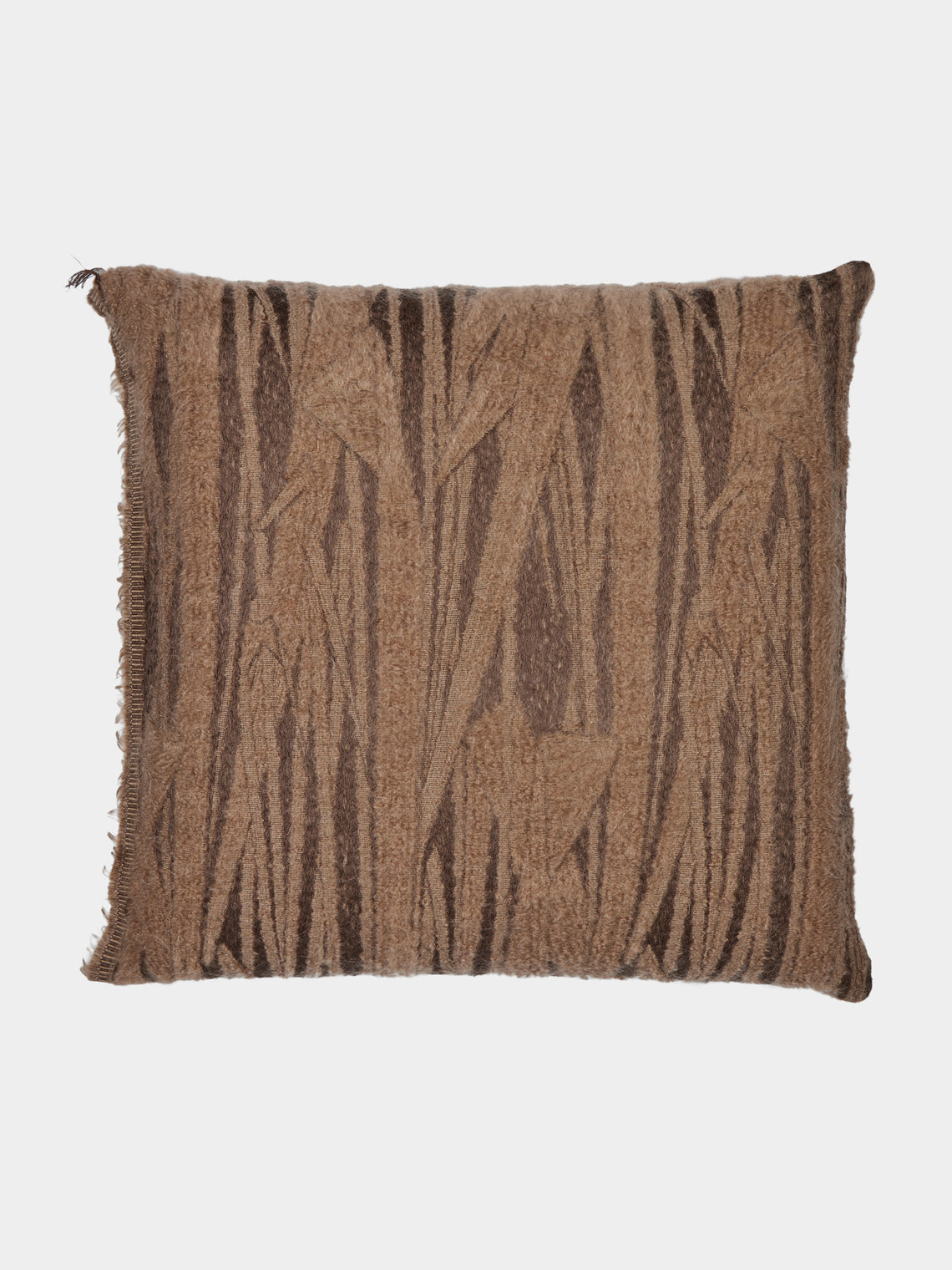 The House of Lyria - Abibo Mohair and Cotton Cushion (21.5in/55cm) - Beige - ABASK