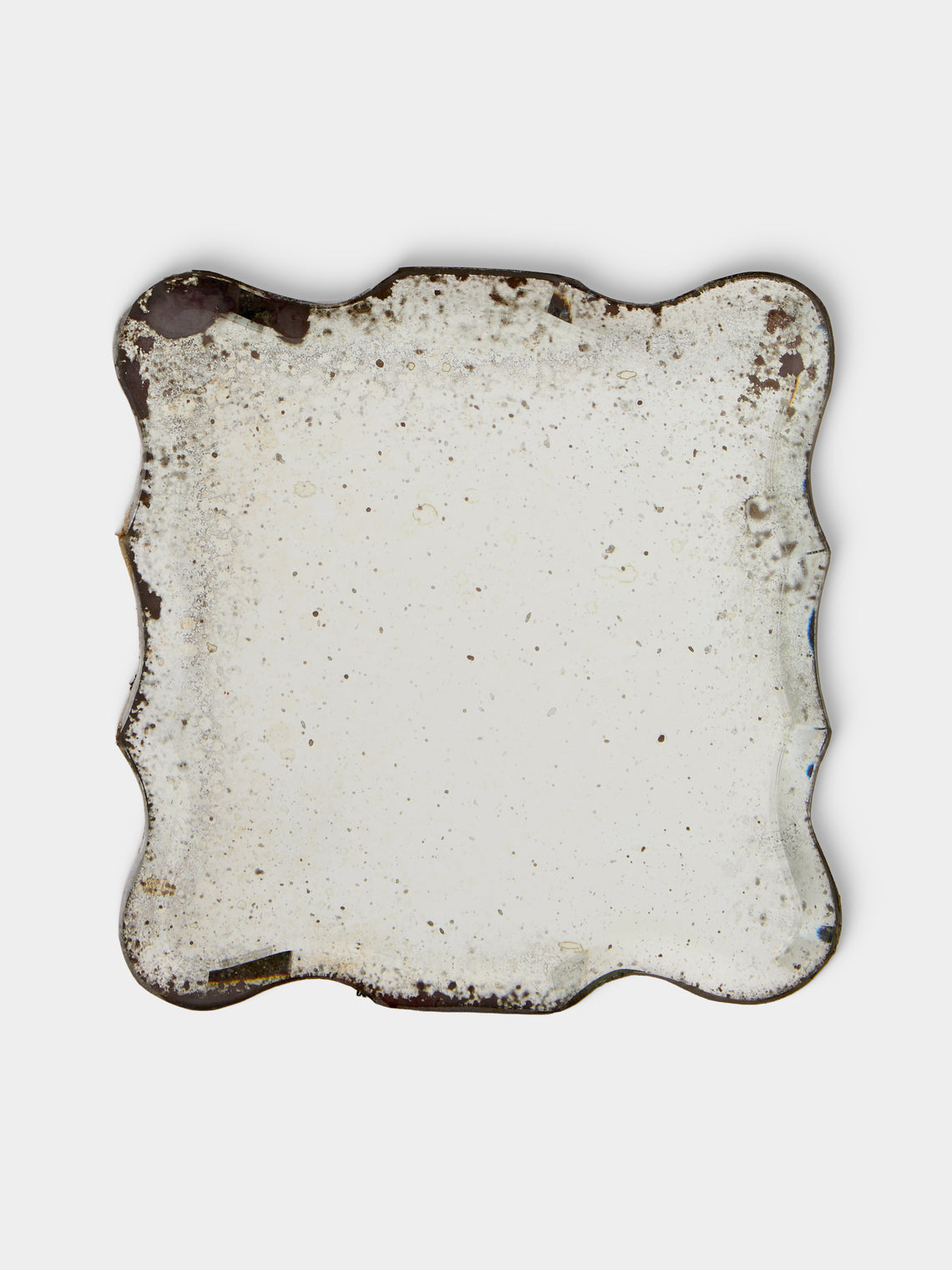 Borgo delle Tovaglie - Firenze Mirrored Glass Coasters (Set of 6) - Silver - ABASK