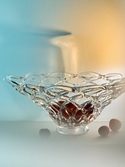 Antique and Vintage - Mid-Century Barovier & Toso Murano Glass Dish - Clear - ABASK