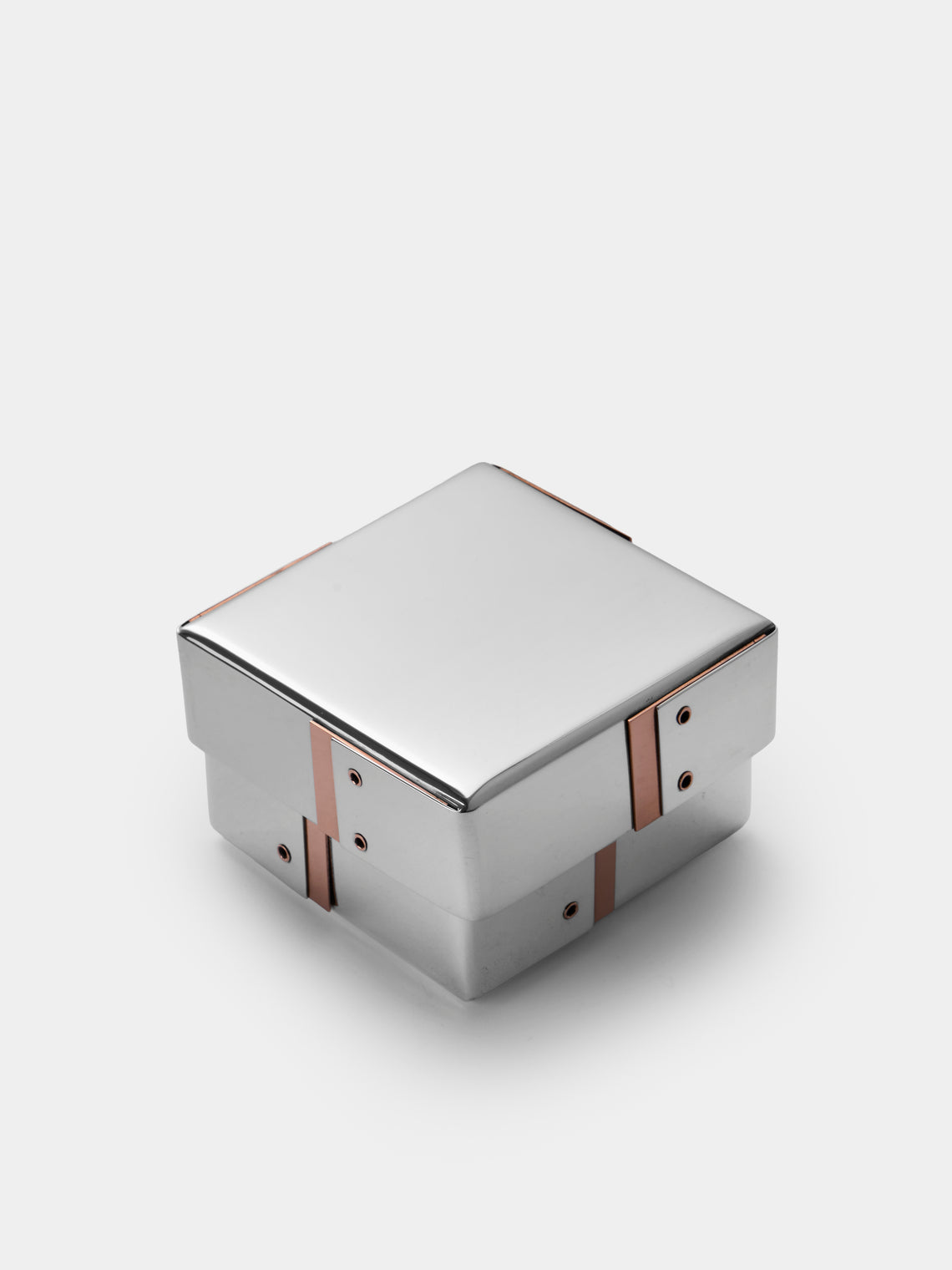 San Lorenzo - 1972 Afra and Tobia Scarpa Sterling Silver Square Box - Silver - ABASK