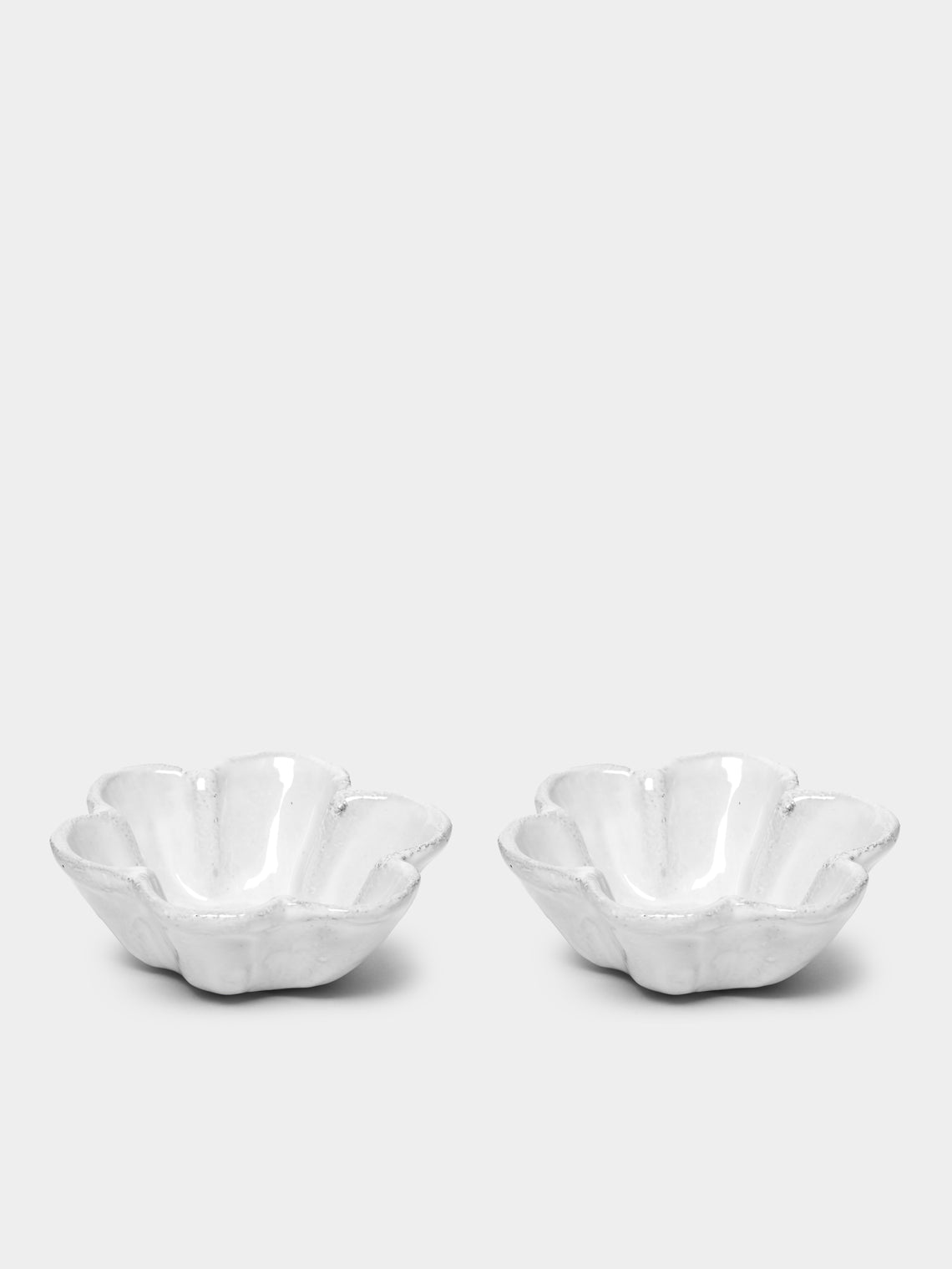 Astier de Villatte - Fifine Hand-Glazed Ceramic Small Saucer (Set of 2) - White - ABASK