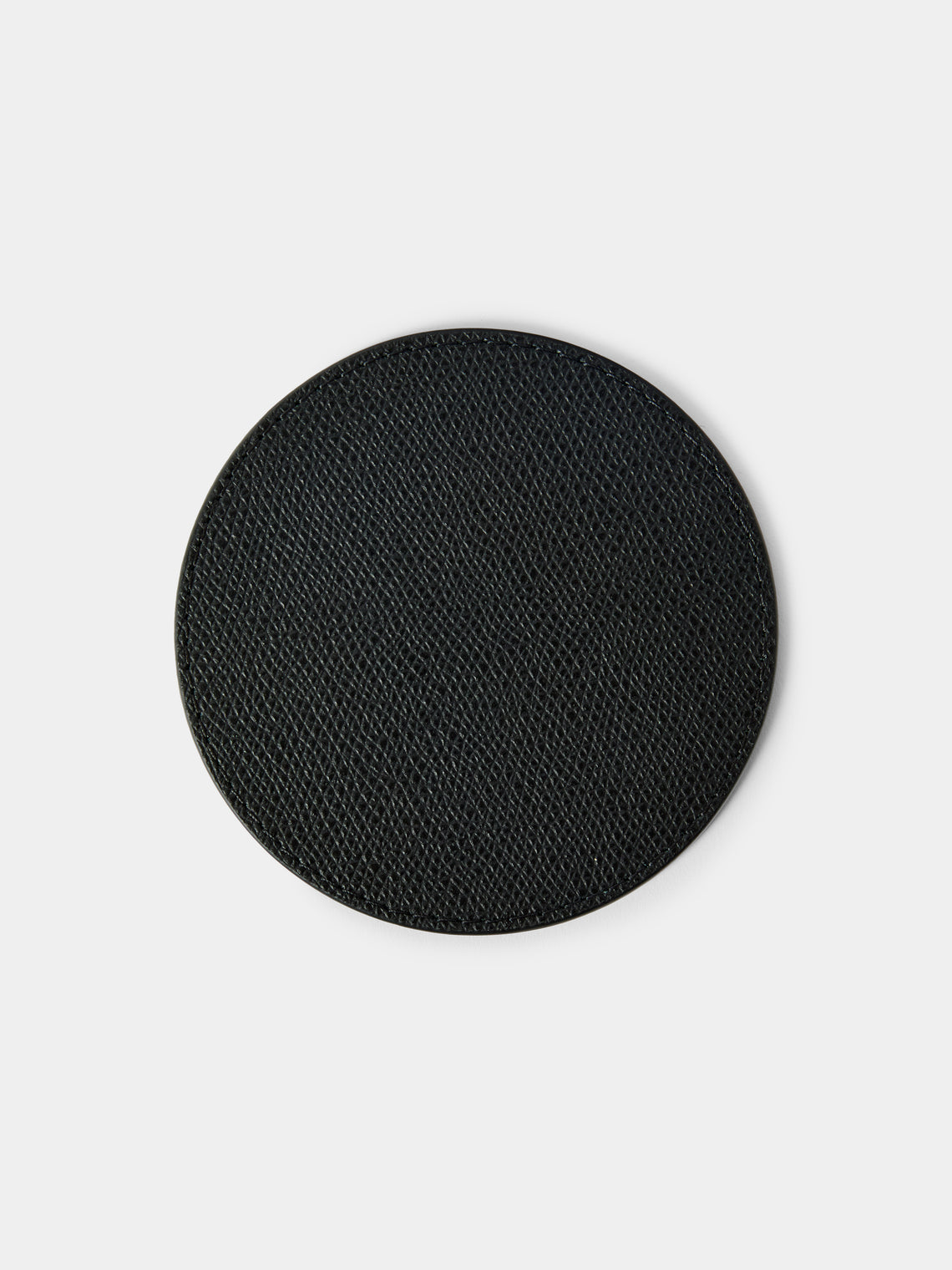 Giobagnara - Tao Leather Coasters (Set of 6) - Black - ABASK