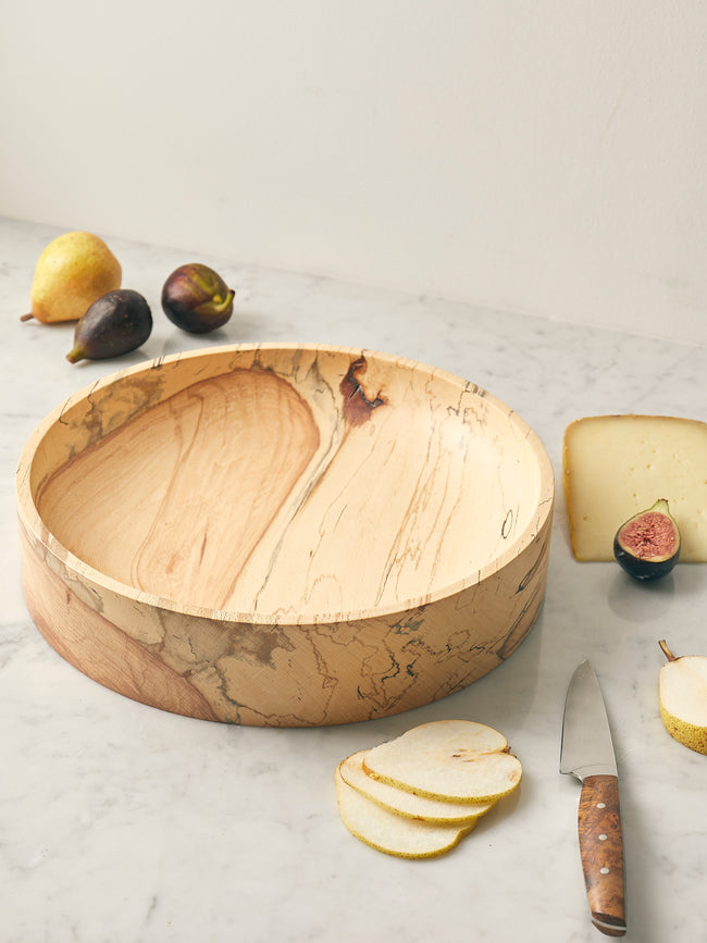 Bird & Branch - Hand-Turned Spalted Beech Large Bowl - Natural - ABASK