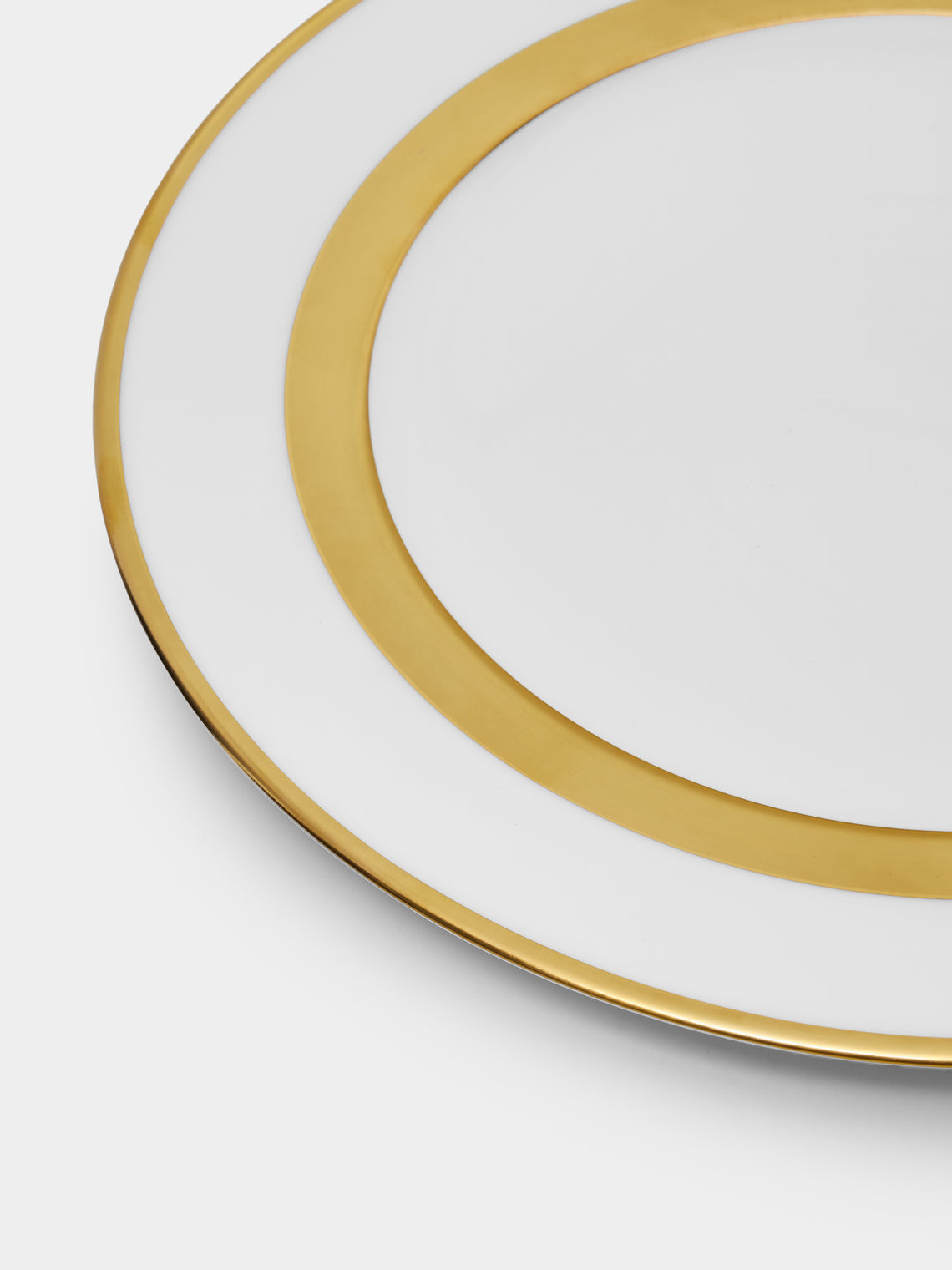 Robert Haviland & C. Parlon - William Porcelain Charger Plates – 12in/30cm (Set of 2) - Gold - ABASK