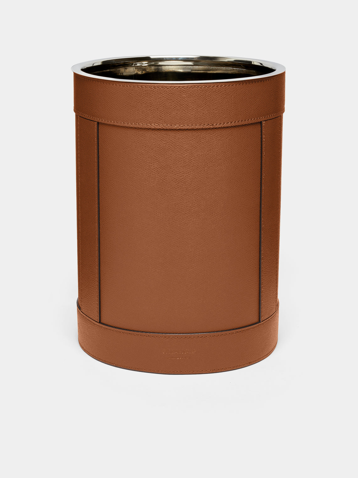 Giobagnara - Brus Leather Wastepaper Bin - Brown - ABASK - 