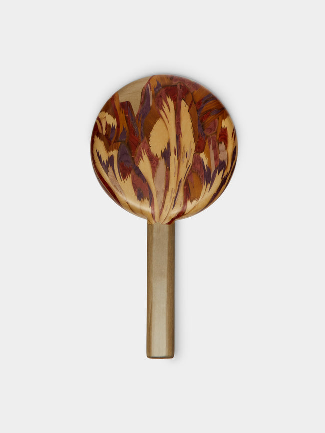 Silvia Furmanovich - Tulip Marquetry Wood Hand Mirror -  - ABASK - 