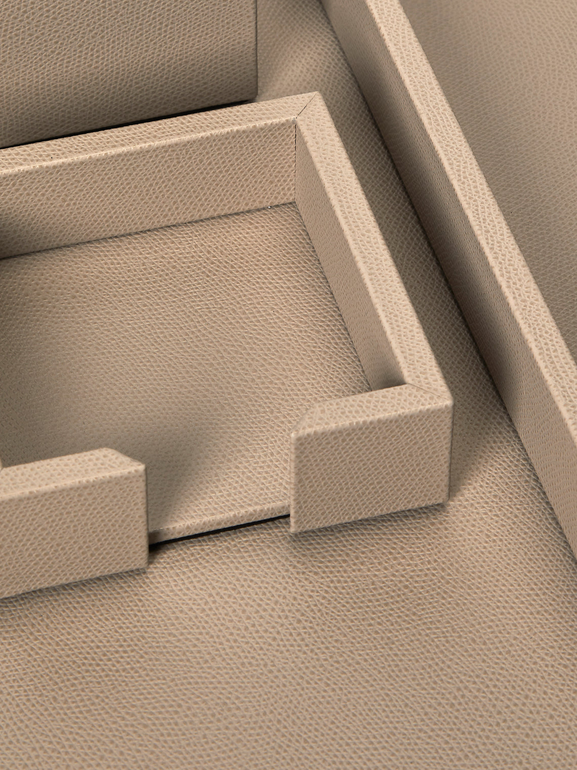 Pinetti - Florida Leather Desk Set - Taupe - ABASK