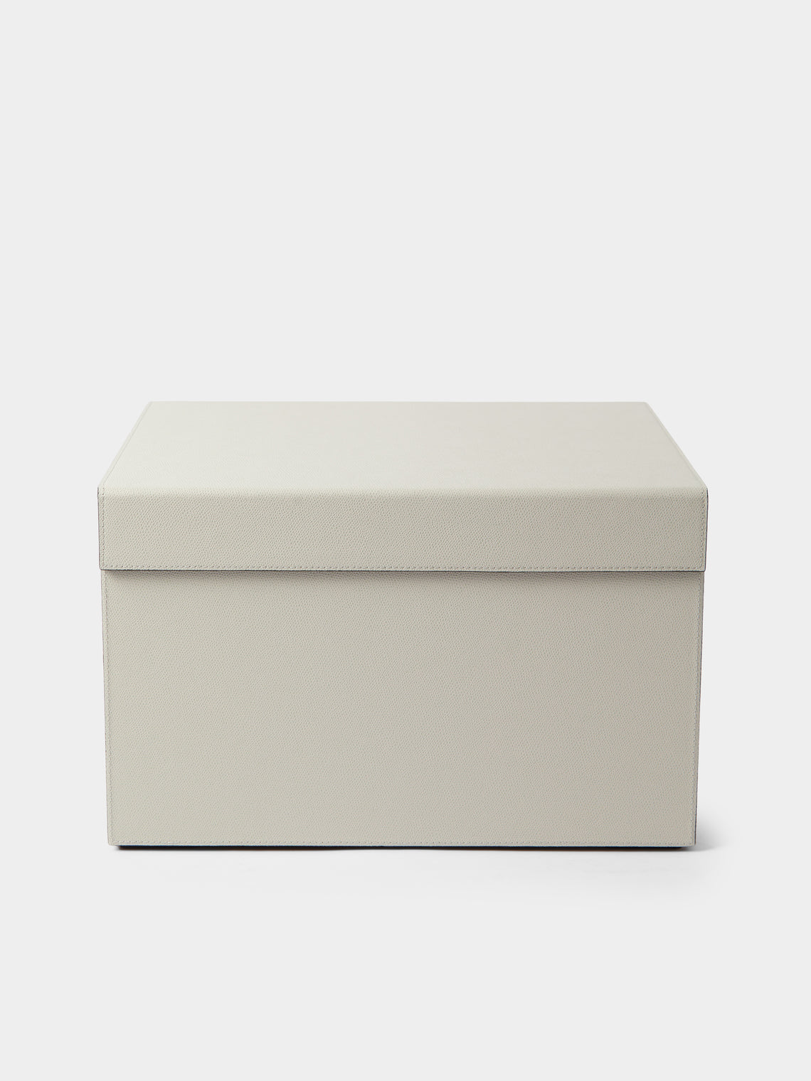 Giobagnara - Parma Leather Medium Closet Box - Cream - ABASK - 
