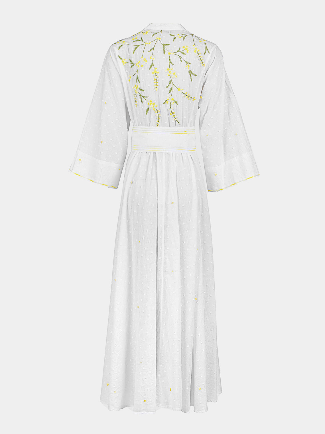 Thierry Colson - The Almudena Cotton Long Dress - White - ABASK