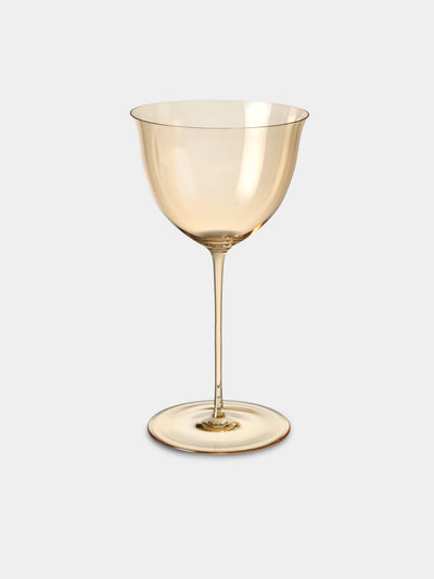Lobmeyr - Patrician Hand-Blown Crystal White Wine Glass - Gold - ABASK - 