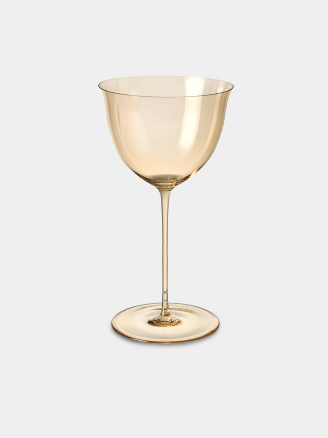 Lobmeyr - Patrician Hand-Blown Crystal White Wine Glass - Gold - ABASK - 