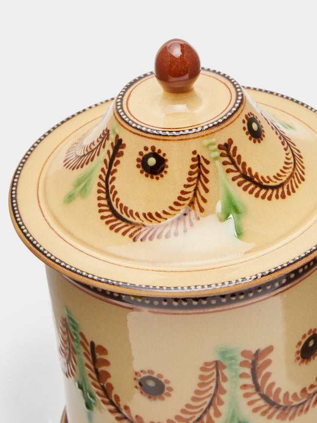 Poterie d’Évires - Flowers Hand-Painted Ceramic Small Jar -  - ABASK