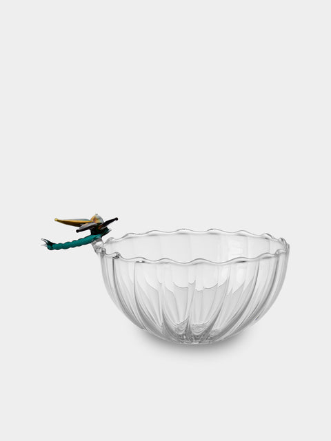Casarialto - Dragonfly Hand-Blown Glass Bowl - Green - ABASK - 