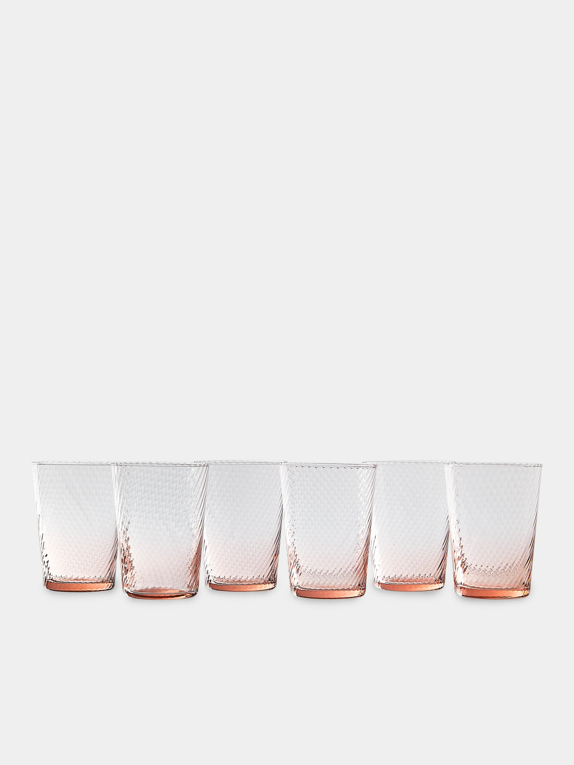 Mun Deluxe Brand Venezia - Torsé Hand-Blown Glass Highballs (Set of 6) - Pink - ABASK -  