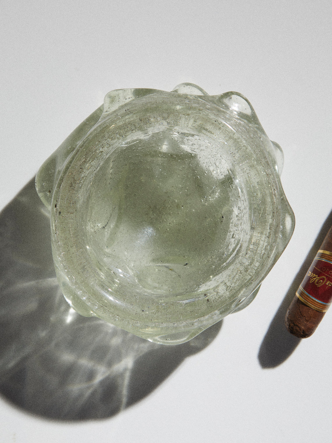 Antique and Vintage - 1960s Murano Glass Ashtray - Green - ABASK