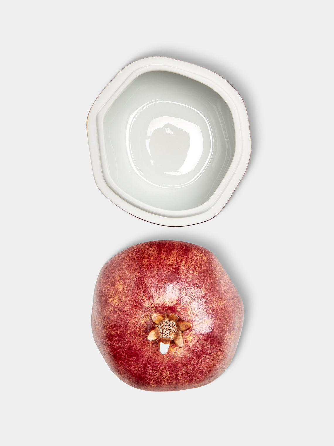 Augarten - Hand-Painted Porcelain Pomegranate Dish - Red - ABASK