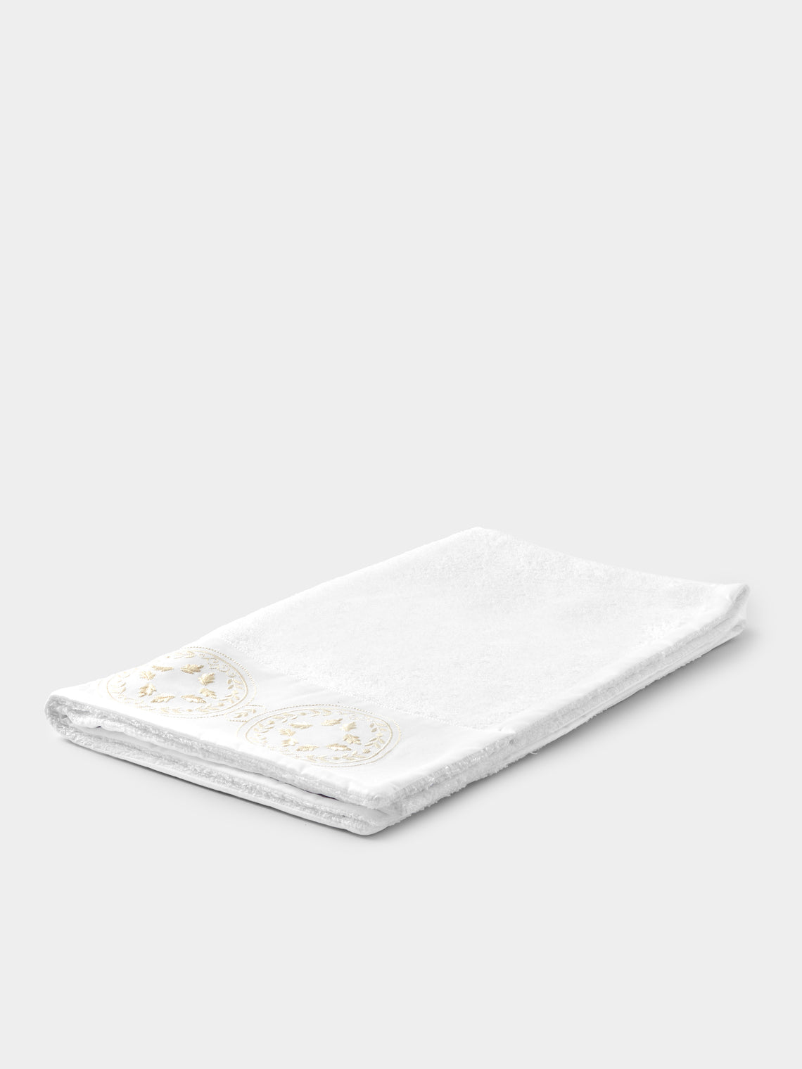 Loretta Caponi - Girandole Hand-Embroidered Hand Towel -  - ABASK