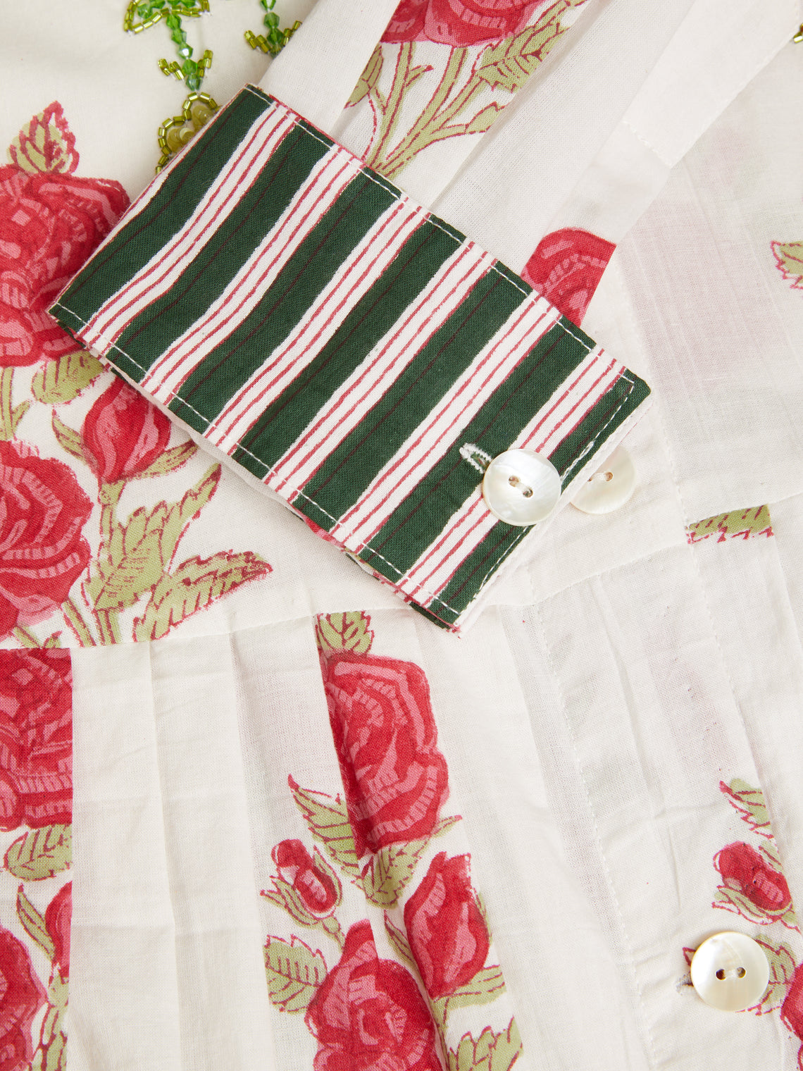 Nazzy Beglari - Hand-Blocked Cotton Shirt Dress | One Size -  - ABASK