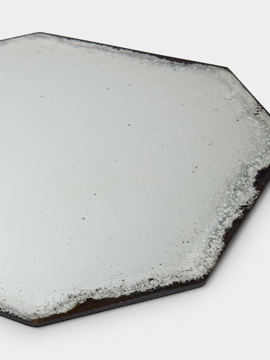 Borgo delle Tovaglie - Octo Mirrored Glass Placemats (Set of 6) - Silver - ABASK