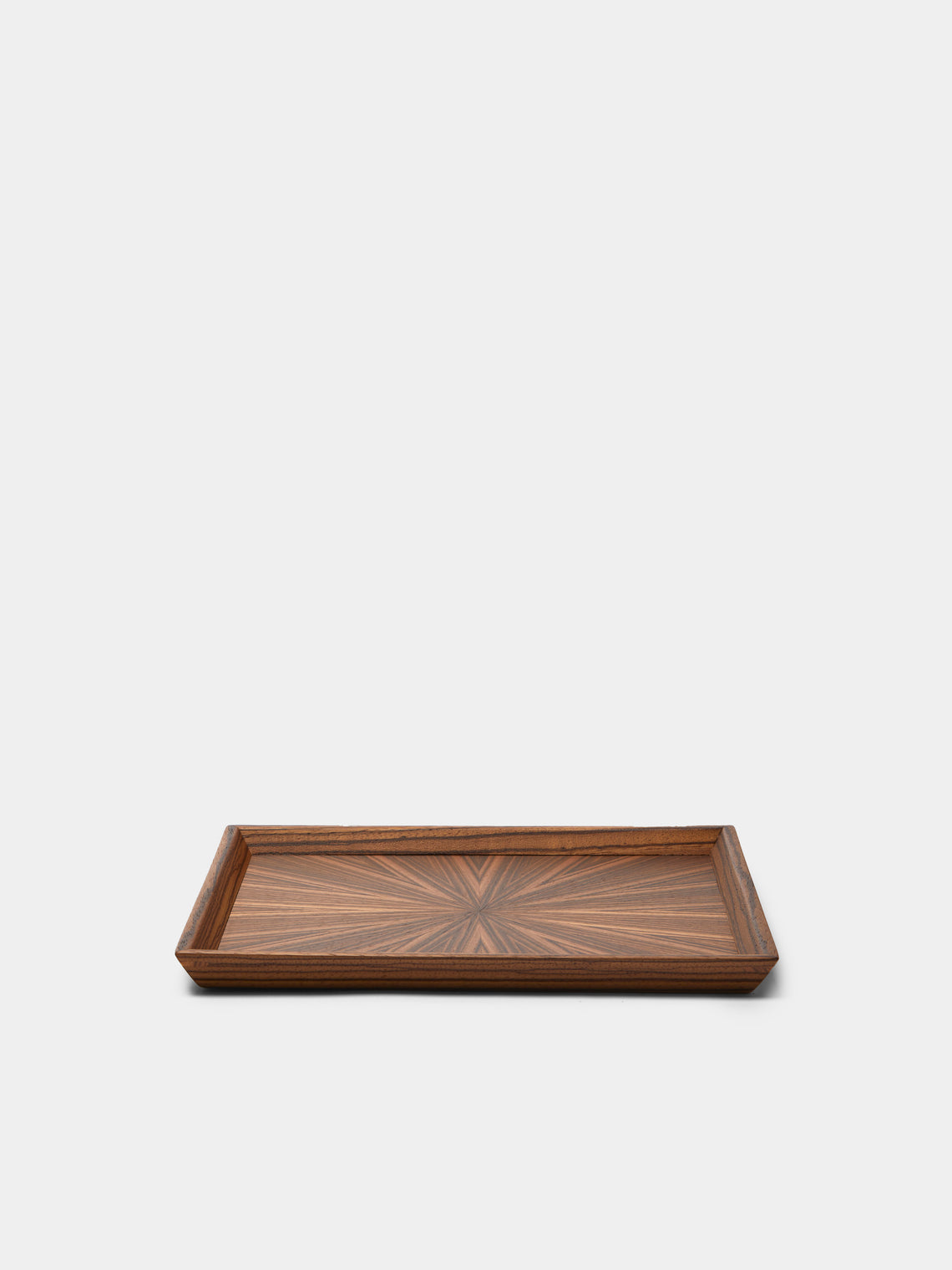 Mori Kougei - Poke Zebra Wood Square Tray (10.5in/26.5cm) - Brown - ABASK
