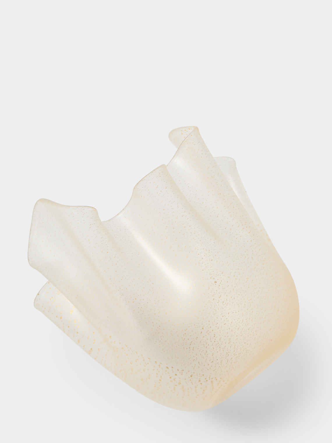 Venini - Fazzoletto Hand-Blown Murano Glass Vase (6in/15cm) - Yellow - ABASK