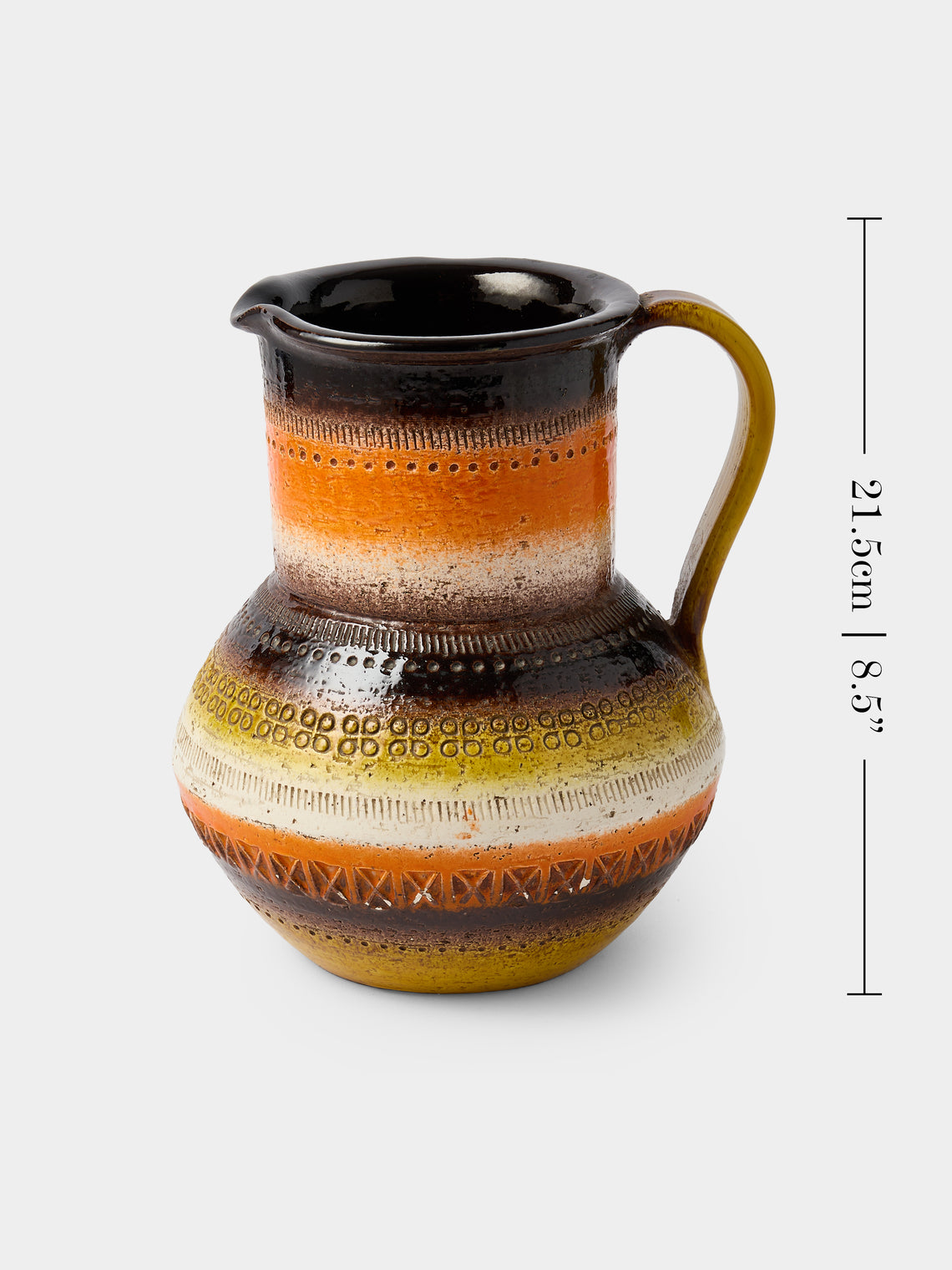 Antique and Vintage - 1970s Bitossi Ceramiche Sahara Ceramic Jug - Multiple - ABASK