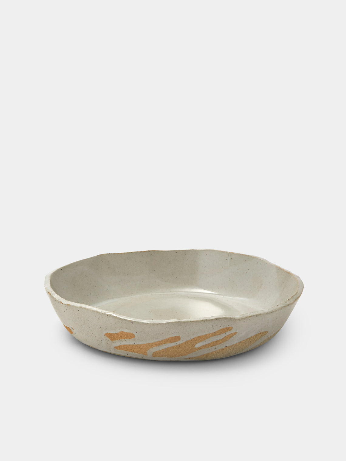 Estudio Vernís - Wood-Fired Stoneware Deep Dinner Plates 8in/21cm (Set of 6) - White - ABASK - 