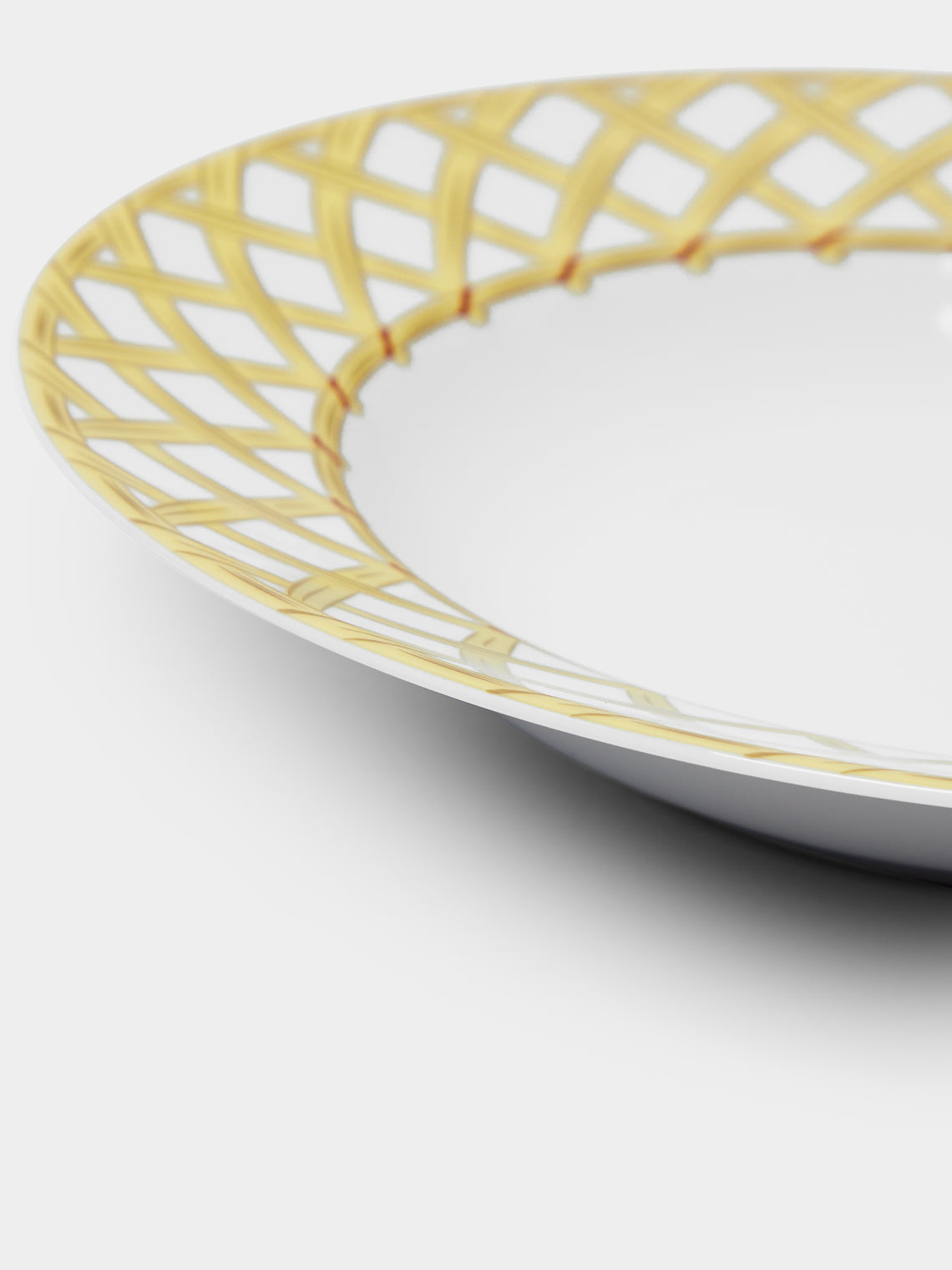 Pinto Paris - Vannerie Cottage Porcelain Soup Plate -  - ABASK