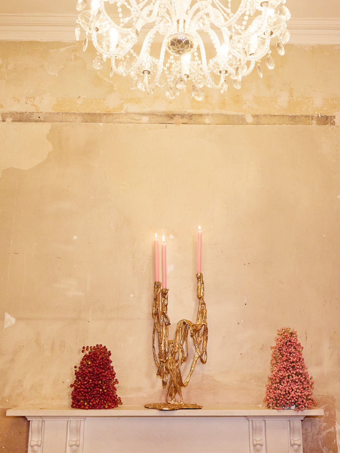 Viya - Golden Banyan Bronze Candelabra - Bronze - ABASK